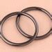 Metal O Rings Welded Metal Loops Gunmetal Round Formed Strap Ring Bag