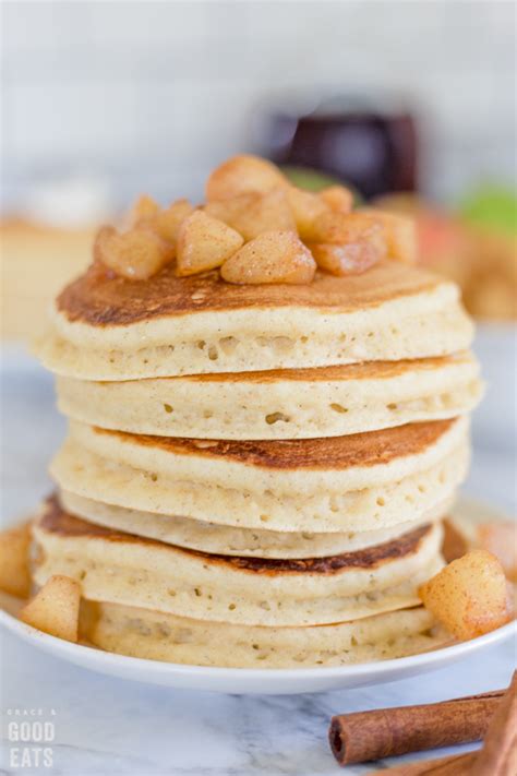 Apple Cinnamon Pancakes Grace And Good Eats