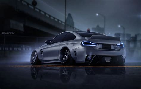 Wallpaper Auto Bmw Machine Grey Art Coupe Rendering Bmw M4 Dark