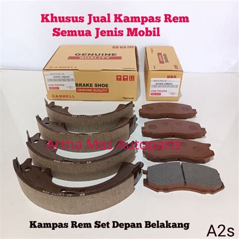 Jual Kampas Rem Set Kijang Super K Kf Grand Komplit Depan Belakang