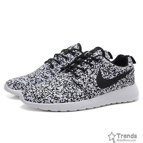 Nike Roshe Run Speckled White Womens Mens Sail Black Flower Snow Nike