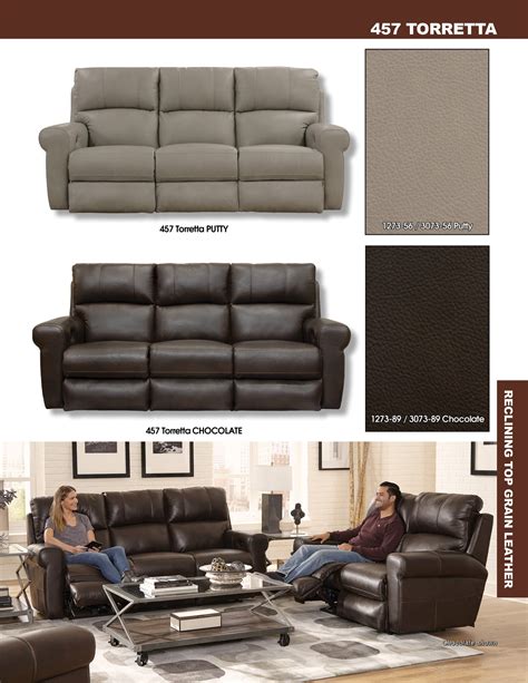 Catnapper Torretta Power Lay Flat Reclining Sofa In Chocolate 6457 — Greatfurnituredeal