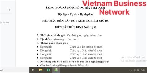 Bi U M U Bi N B N R T Kinh Nghi M Eu Vietnam Business Network Evbn