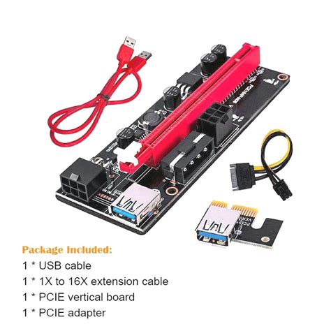 BS PCIE RISER V009 K6 6er Pack BRAINZAP PCI Express Riser Ver009S