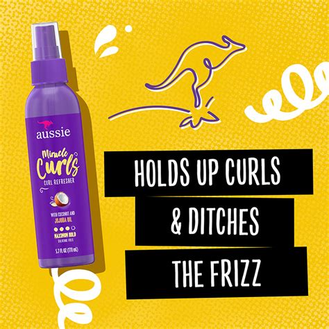 Miracle Curls Curl Refresher Spray For Frizzy Hair Aussie