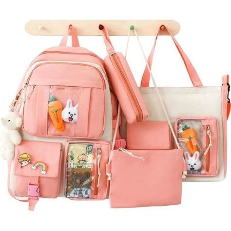 Ensemble De Sac Dos Kawaii Sac Dos D Cole Pour Filles Pcs