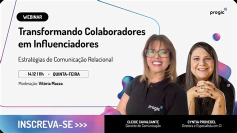 Webinar Influenciadores Internos Estratégias de Comunicação