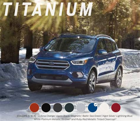 Ford Escape Paint Charts