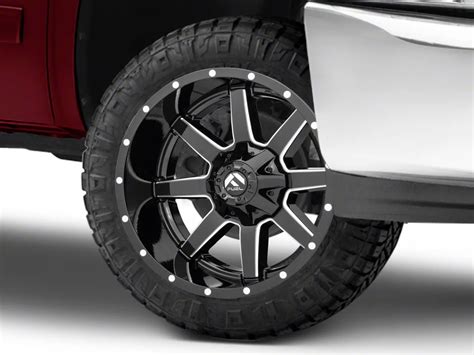 Fuel Wheels Silverado 1500 Maverick Gloss Black Milled 6 Lug Wheel 20x10 24mm Offset