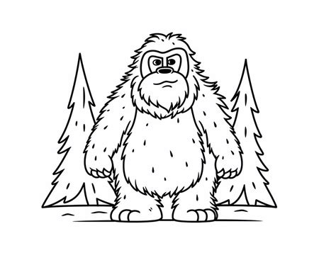 Bigfoot Coloring Adventure Coloring Page