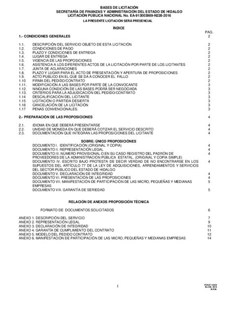 Completable En L Nea Bases De Licitacin Pblica Nacional No