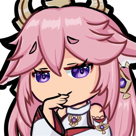 Genshin Impact Yae Miko Smug Emote Otherwitchery S Ko Fi Shop Ko Fi