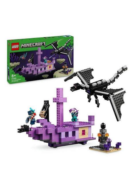 Lego Minecraft The Ender Dragon And End Ship 21264 Very