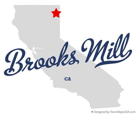 Map Of Brooks Mill Ca California