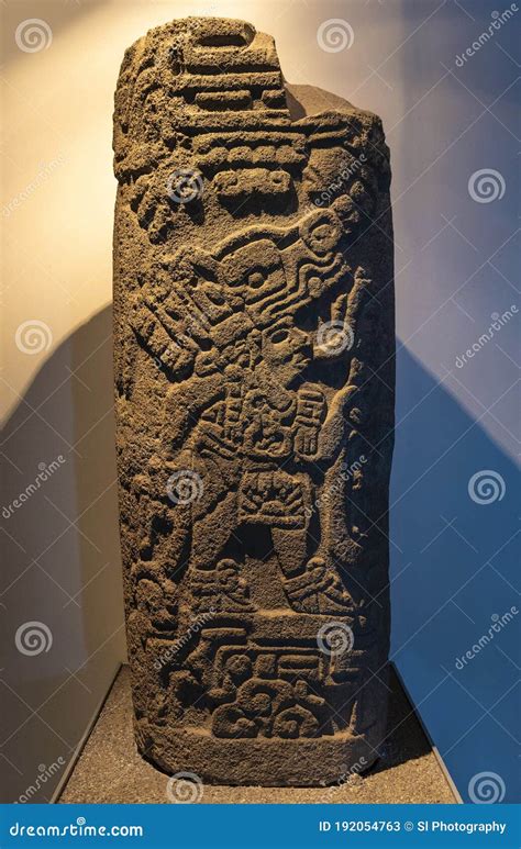 Maya Stelae Of Quetzalcoatl Mexico Editorial Stock Photo Image Of