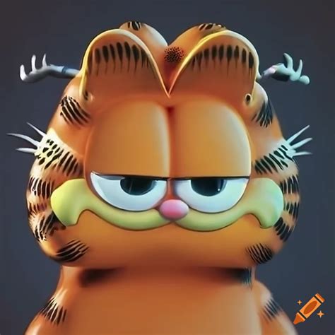 Glass Stop Motion Animation Of Garfield On Craiyon