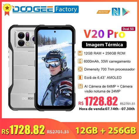 Doogee V Pro Smartphone Robusto Celular De Imagem T Rmica K