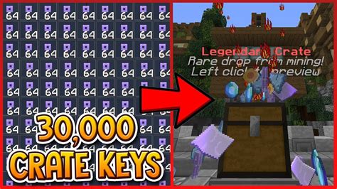 OPENING OVER 30 000 CRATE KEYS Minecraft Prison YouTube