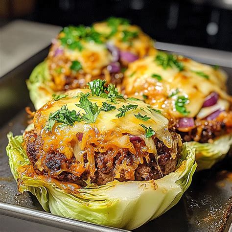 Incredible Oven Baked Cabbage Burgers For Delicious Flavor