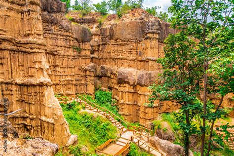 Cliff Stone Of Pha Chor Is Tourist Attraction Place At The Doi Lo