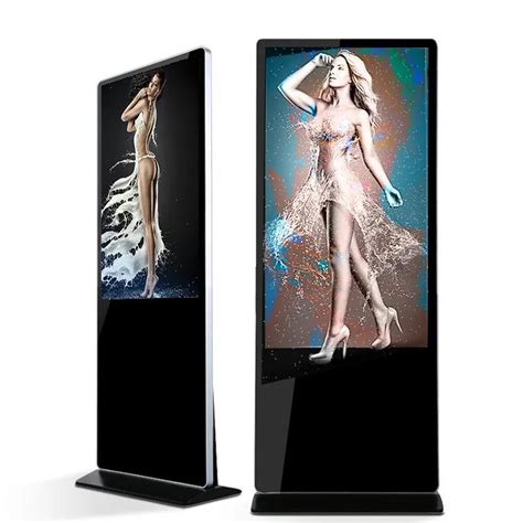 55 Inch Billboard LCD Indoor Touch Screen Kiosk Digital Signage Floor