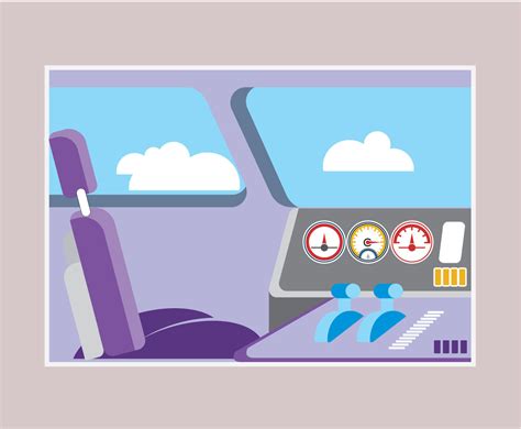 Airline Pilot Cockpit Vector Vector Art & Graphics | freevector.com