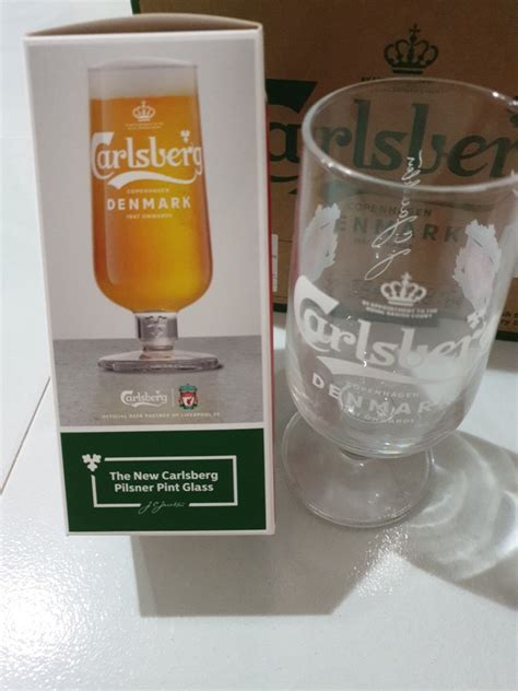 Carlsberg Liverpool Fc Beer Glass Limited Edition Food Drinks