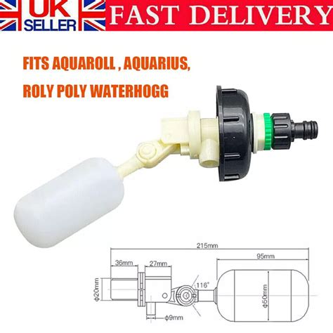 Float Valve For Aquaroll Water Barrels With Flat Hose