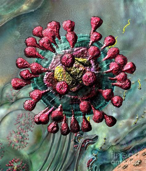 Sars Coronavirus Digital Art By Russell Kightley Fine Art America