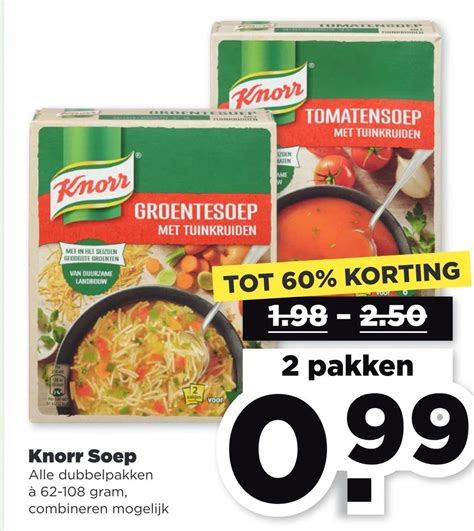 Knorr Soep Aanbieding Bij Plus