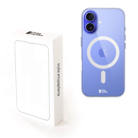 Etui Magnetyczne Przezroczyste + Szyba Antyrefleksyjna Antypapilarna