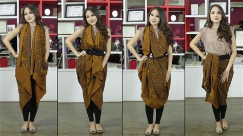 Tutorial Memakai Kain Batik Modern – Lakaran