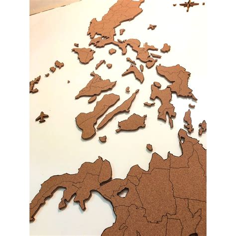 Handcrafted Philippine Cork Map Shopee Philippines