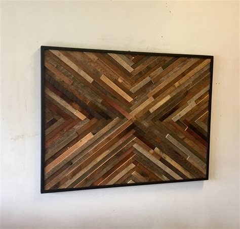 Reclaimed Barn Wood Wall Art X Pattern FREE SHIPPING Etsy