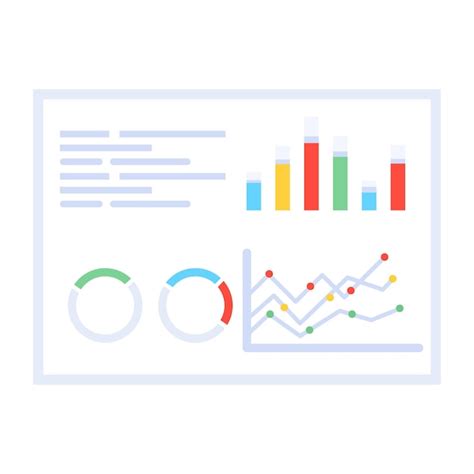 Ic Ne Moderne D Analyse De Donn Es Dans Un Style Plat Vecteur Premium