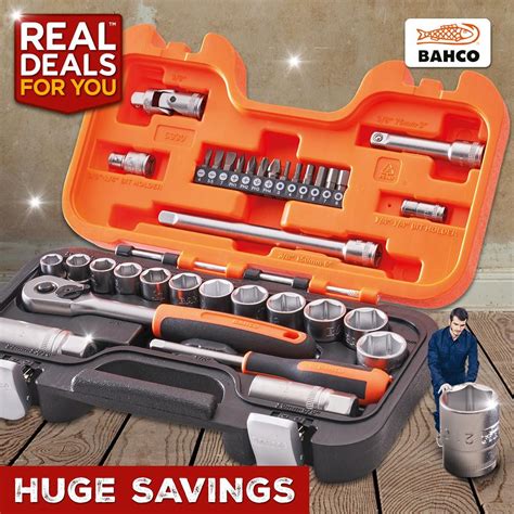 Bahco S330 Socket Set 1 4 And 3 8 Drive 34 Piece Kirby And Wells