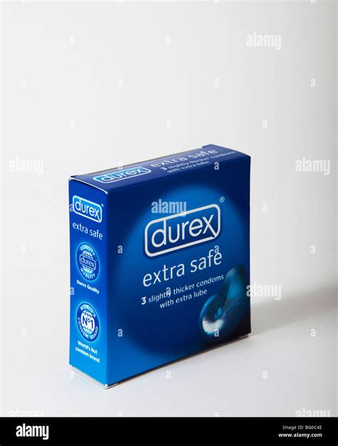 packet durex extra safe condom condom Stock Photo - Alamy