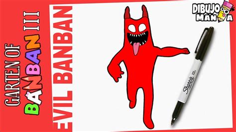 COMO DIBUJAR A EVIL BANBAN DE GARTEN OF BANBAN 3 How To Draw Evil