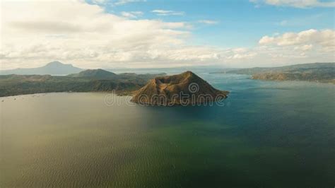 Taal volcano and lake. stock video. Video of crater - 311580363