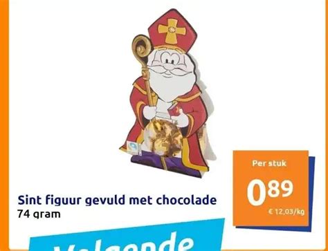 Sint Figuur Gevuld Met Chocolade Aanbieding Bij Action