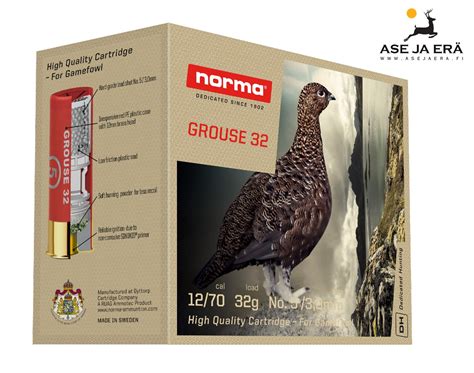 12 70 Norma Grouse 32g 25kpl Asejaera Fi Verkkokauppa