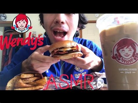 ASMR WENDYS BREAKFAST BREAKFAST BACONATOR POTATO WEDGES WHISPERING