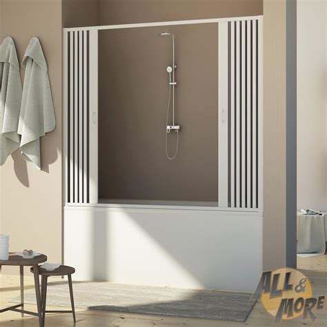 BATH SCREEN FOR NICHE SHOWER DOOR PVC FOLDING PANEL 1600 MM FROM H1500