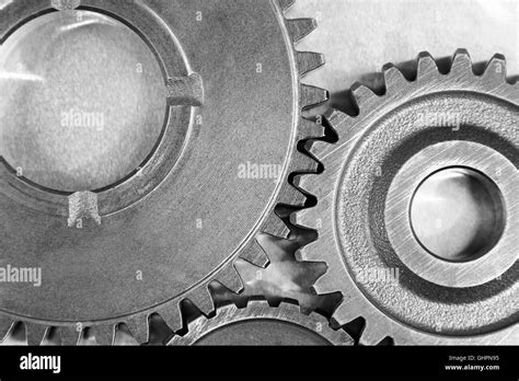 Metal Cog Gears Joining Together Stock Photo Alamy