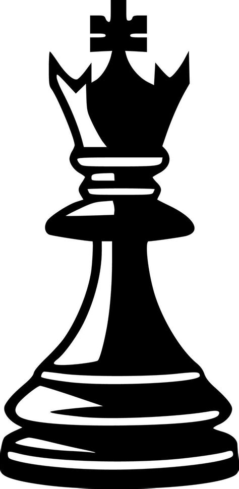 Chess, Black and White Vector illustration 24163101 Vector Art at Vecteezy