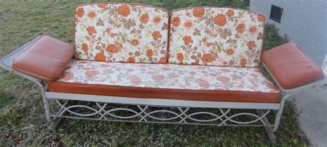 Metal Vintage Cushioned Porch Gliders,Old Metal Gliders,Vintage Gliders ...