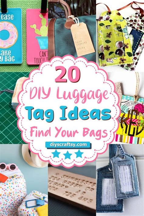 20 DIY Luggage Tag Ideas For Your Next Trip | Luggage tags diy, Diy luggage, Luggage tag designs