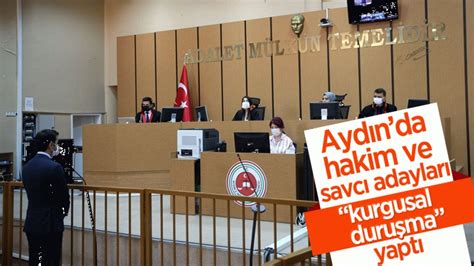 Aydın da hakim ve savcı adayları kurgusal duruşma yaptı Aydın Ses