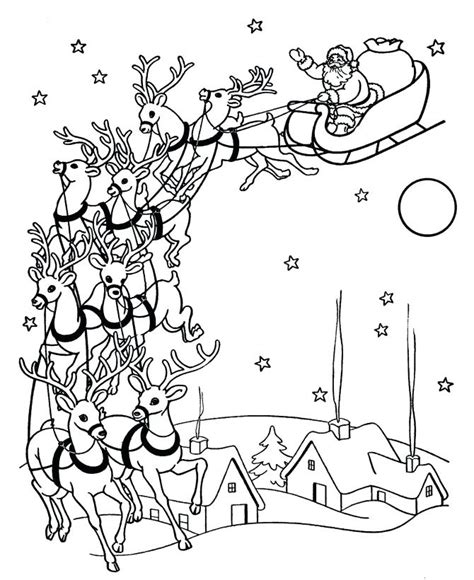 Santa Claus Is Coming To Town Coloring Pages At Free Printable Colorings