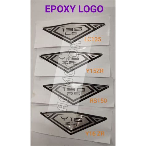 EPOXY STICKER HONDA RS150 YAMAHA Y16ZR Y15ZR LC135 LOGO EMBLEM